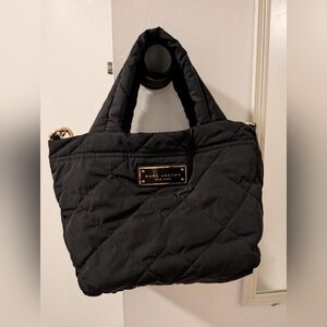 Marc Jacobs Quilted Nylon Crossbody Bag Black